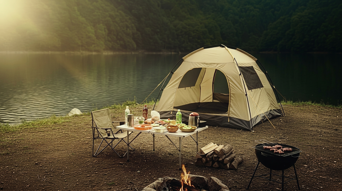 Outdoor adventure scene